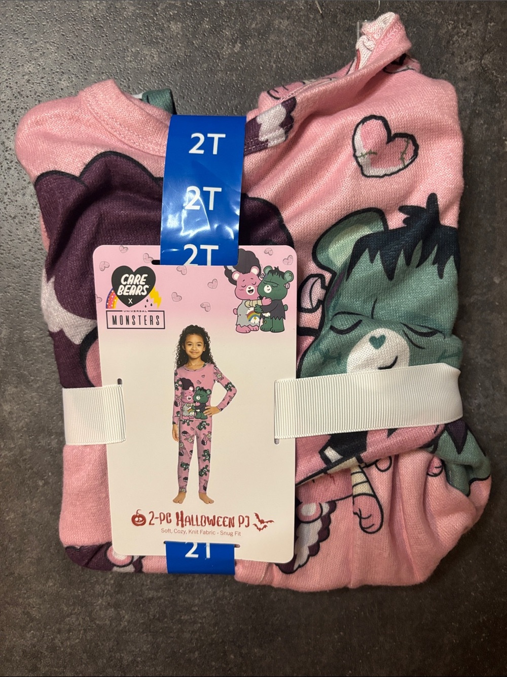 Care Bears monster Graphic Long Sleeve Pajama Set - Picture 2 of 3